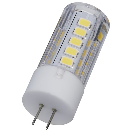 Satco 3 Watt T5 LED, Clear Finish, Bi Pin G4 Base, 5000K, 12V S12312